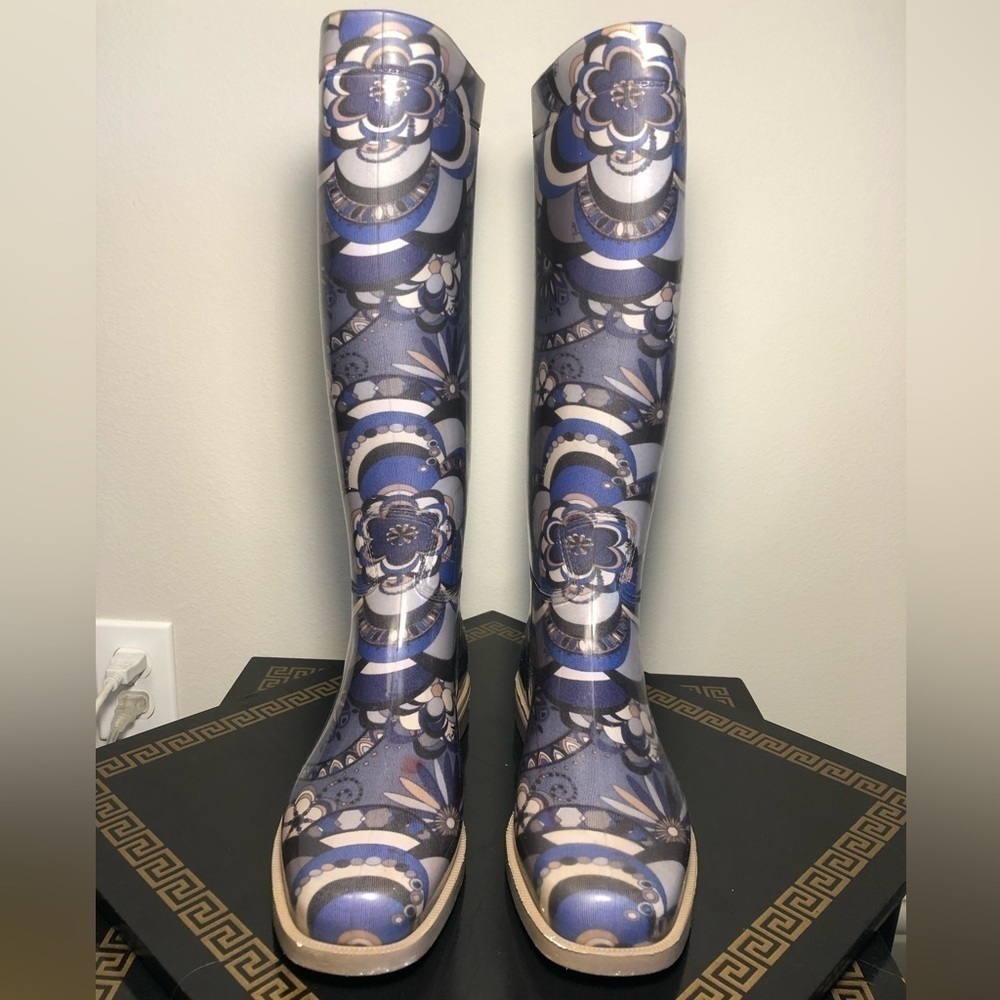 Emilio Pucci Rain Boots Women's Size 37 (7) - Picture 2 of 9